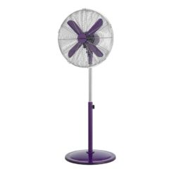 Connect It 16 Inch Pedestal Fan Purple